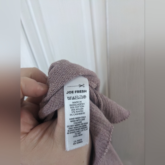 Mauve light knit turtle neck - Picture 3 of 4